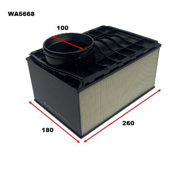 Air Filter Porsche Porsche WA5668 - Wesfil | Universal Auto Spares
