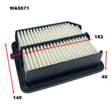 Air Filter Fits Honda WA5671 - Wesfil | Universal Auto Spares