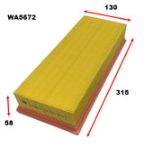 Air Filter Nissan Nissan WA5672 - Wesfil | Universal Auto Spares