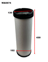 HD Air Filter Nissan Inner Air Filter FOR WA5669 Nissan WA5674 - Wesfil | Universal Auto Spares