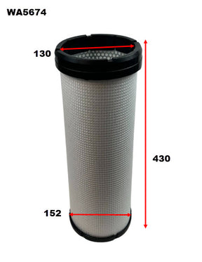 HD Air Filter Nissan Inner Air Filter FOR WA5669 Nissan WA5674 - Wesfil | Universal Auto Spares