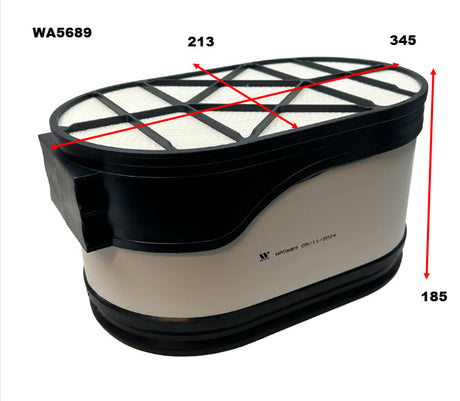 HD Air Filter Iveco Iveco WA5689 - Wesfil | Universal Auto Spares
