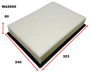 Air Filter Fits Mitsubishi WA5695 - Wesfil | Universal Auto Spares