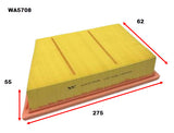 Air Filter Fits Porsche WA5708 - Wesfil | Universal Auto Spares