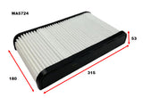 Air Filter A2133 KIA KIA WA5724 - Wesfil | Universal Auto Spares