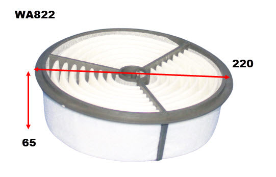 Air Filter A455/A497 Fits Holden/Toyota WA822 - Wesfil