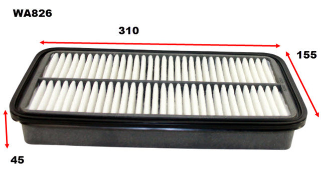 Air Filter A459 Fits Toyota WA826 - Wesfil