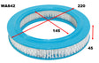 Air Filter A496 Fits Mazda WA842 - Wesfil