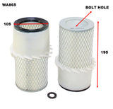 Air Filter HDA5598 Fits Nissan WA865 - Wesfil