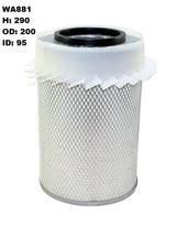 Air Filter HDA5553 Fits Hino WA881 - Wesfil