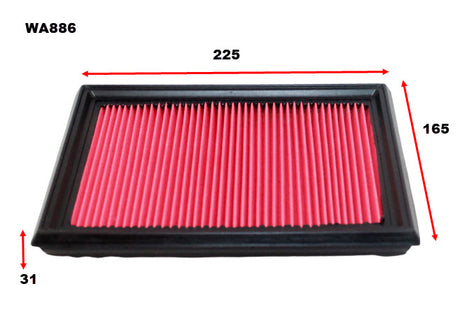 Air Filter A1266 Fits Nissan WA886 - Wesfil
