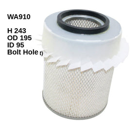 Air Filter HDA5554 Fits Hino WA910 - Wesfil