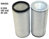 Air Filter HDA5487 Inner Filter for WA889 Fits Hino/International/Isuzu/Nissan WA915 - Wesfil