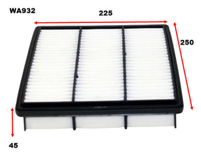 Air Filter A1315/A1319 Fits Mitsubishi WA932 - Wesfil