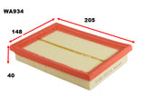 Air Filter A1272 Fits Ford/Mazda WA934 - Wesfil