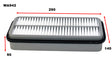 Air Filter A1357 Fits Suzuki Fits Suzuki WA942 - Wesfil | Universal Auto Spares
