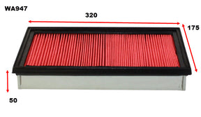Air Filter A1219 Fits Ford/Mazda WA947 - Wesfil