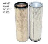 Air Filter HDA5808 Fits Mitsubishi WA950 - Wesfil