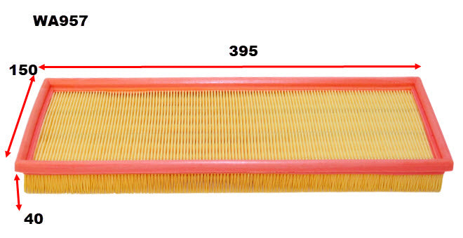 Air Filter A1325 Fits Ford WA957 - Wesfil