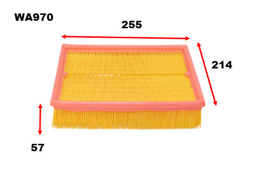 Air Filter A1434 Fits Audi/BMW/Holden/VW WA970 - Wesfil