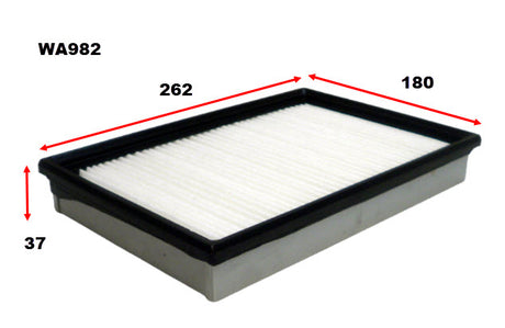 Air Filter A1366 Fits Kia WA982 - Wesfil