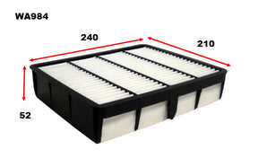 Air Filter A1297 Fits Toyota WA984 - Wesfil