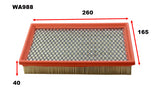 Air Filter A1384 Fits Ford/Chrysler WA988 - Wesfil