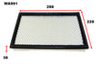 Air Filter A1358 Fits Holden WA991 - Wesfil
