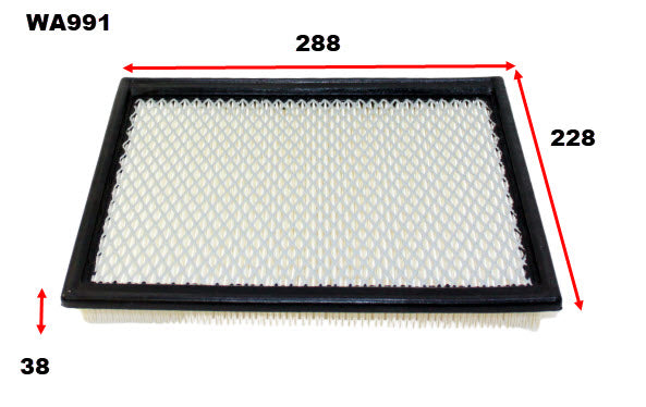 Air Filter A1358 Fits Holden WA991 - Wesfil