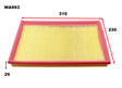 Air Filter A1416 Fits Holden WA993 - Wesfil