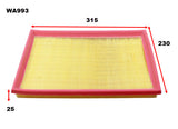 Air Filter A1416 Fits Holden WA993 - Wesfil
