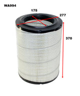 Air Filter HDA5890 Fits Nissan WA994 - Wesfil