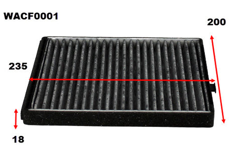 Cabin Filter RCA202P/RCA204P Fits Daewoo/Holden WACF0001 - Wesfil