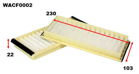 Cabin Filter RCA193P Fits Mazda WACF0002 - Wesfil