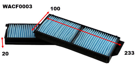Cabin Filter RCA119P Fits Mazda WACF0003 - Wesfil