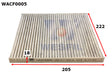Cabin Filter RCA185P Fits Hyundai/ Fits Kia Fits Hyundai/Fits Kia WACF0005 - Wesfil | Universal Auto Spares
