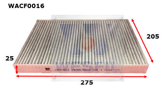 Cabin Filter RCA103P Fits Audi/Volkswagen WACF0016 - Wesfil | Universal Auto Spares