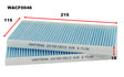 Cabin Filter RCA195P Fits Hyundai/Kia WACF0046 - Wesfil