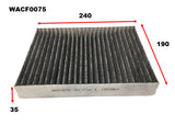 Cabin Filter RCA168P Fits Ford WACF0075 - Wesfil