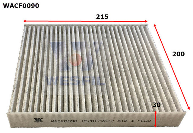 Cabin Filter RCA182P Fits Mitsubishi WACF0090 - Wesfil