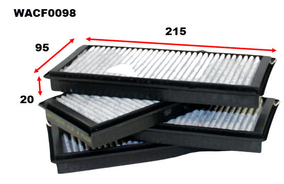 Cabin Filter Fits BMW WACF0098 - Wesfil