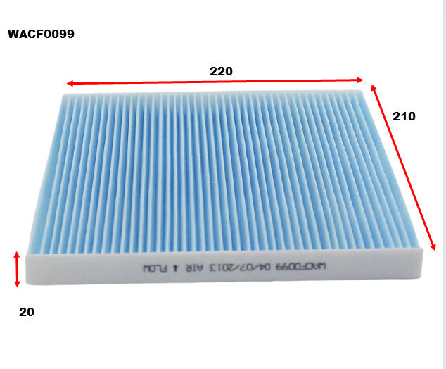 Cabin Filter RCA399P Fits Holden/Isuzu WACF0099 - Wesfil