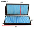 Cabin Filter RCA331P Fits Hyundai WACF0113 - Wesfil