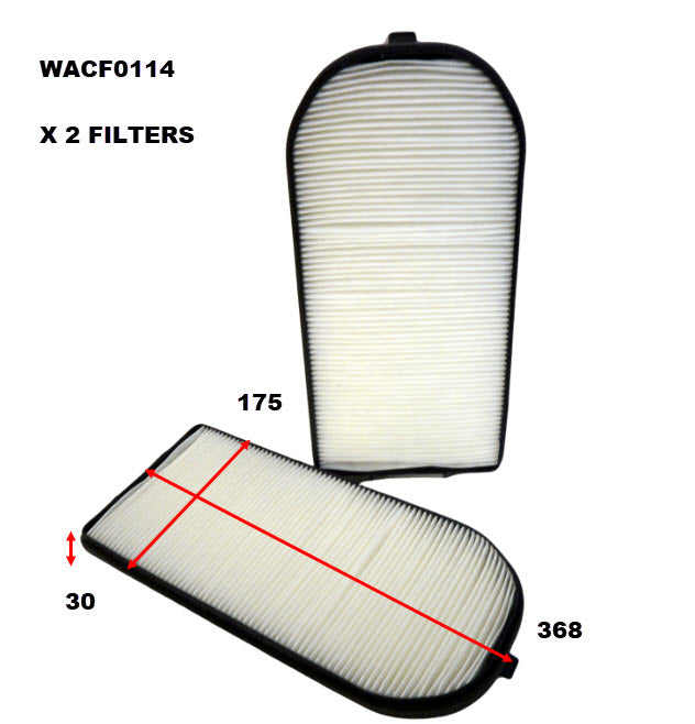 Cabin Filter Fits BMW WACF0114 - Wesfil