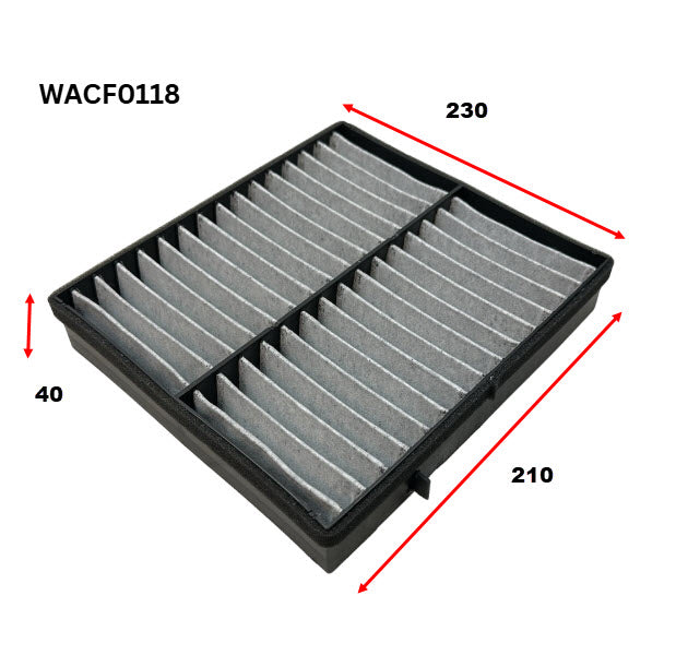 Cabin Filter RCA253P Fits Mercedes WACF0118 - Wesfil