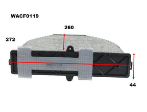 Cabin Filter RCA299C Fits Mercedes WACF0119 - Wesfil