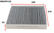 Cabin Filter RCA181P Fits Ford WACF0123 - Wesfil