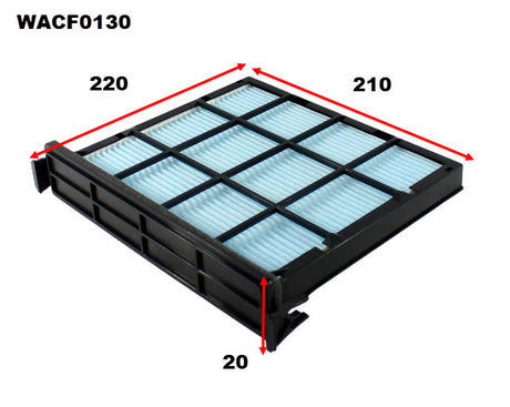 Cabin Filter RCA358P Fits Chery WACF0130 - Wesfil