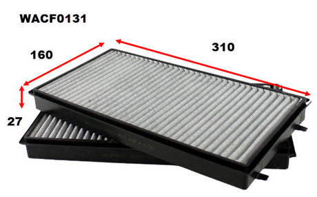 Cabin Filter RCA197P Fits BMW WACF0131 - Wesfil