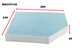 Cabin Filter RCA192P Fits Audi WACF0138 - Wesfil